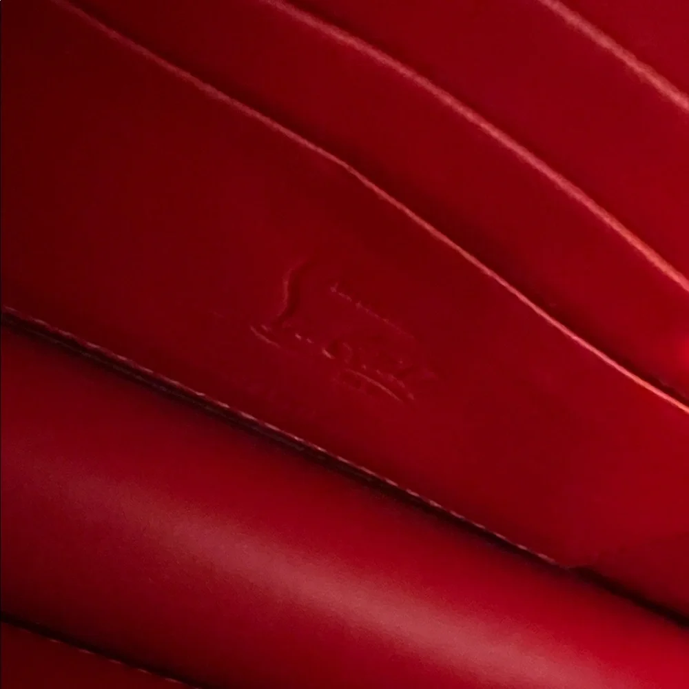 Christian Louboutin Loubi54 Patent Leather Clutch On A Chain